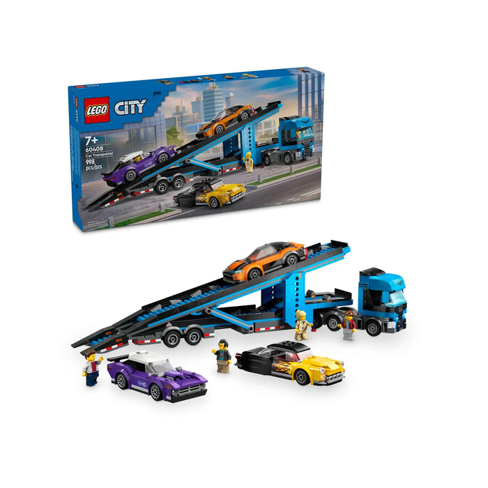 Car Transporter Truck with Sports Cars - City Vehicles (60408)