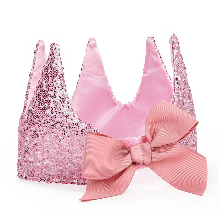 Precious Pink Sequins Crown (13410)