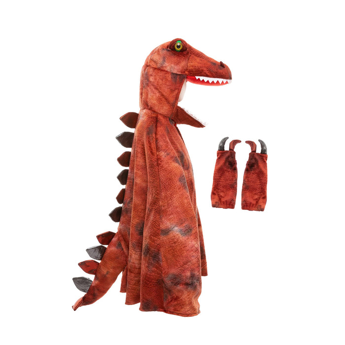 Grandasaurus T-Rex Cape w/Claws, Red/Black 4-6 Years (56875)