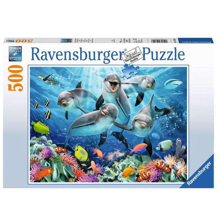 R - Dolphins in the Coral Reef - 500pc (12000200 / 14710)