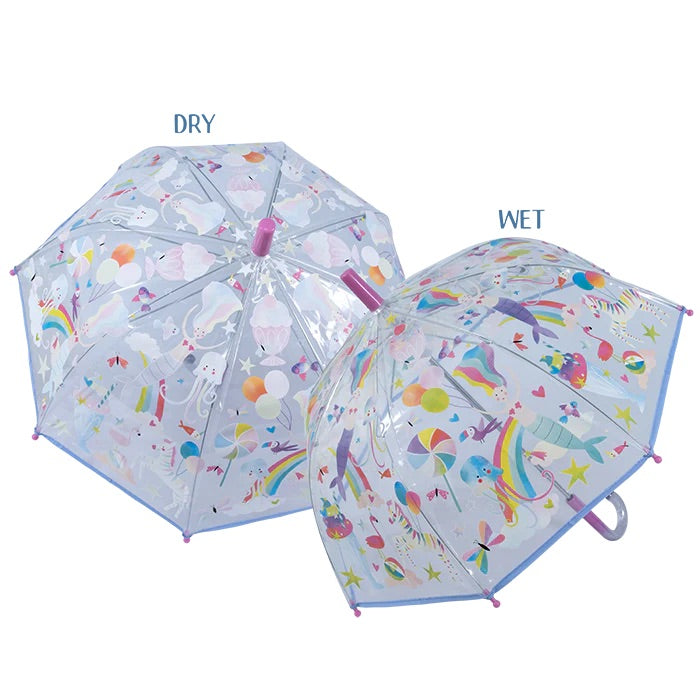 Transparent Colour Changing Umbrella - Fantasy