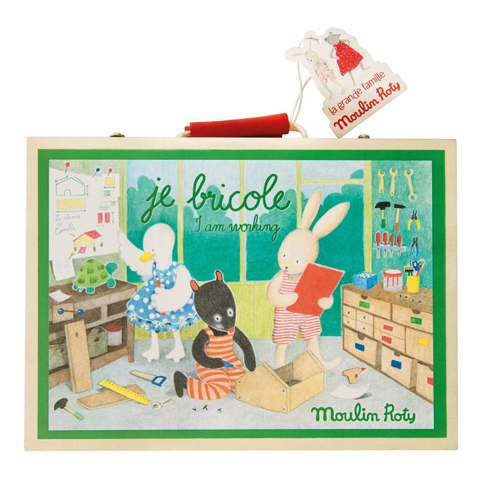 Grande Famille - Wooden Toolkit Suitcase - Moulin Roty (632403)