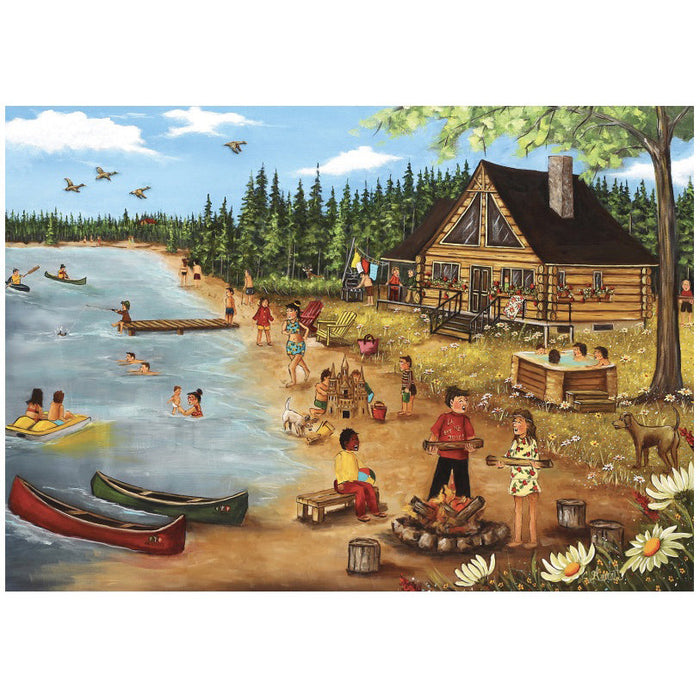 TR - Genest - Summer at the Log Cabin - 1000pc