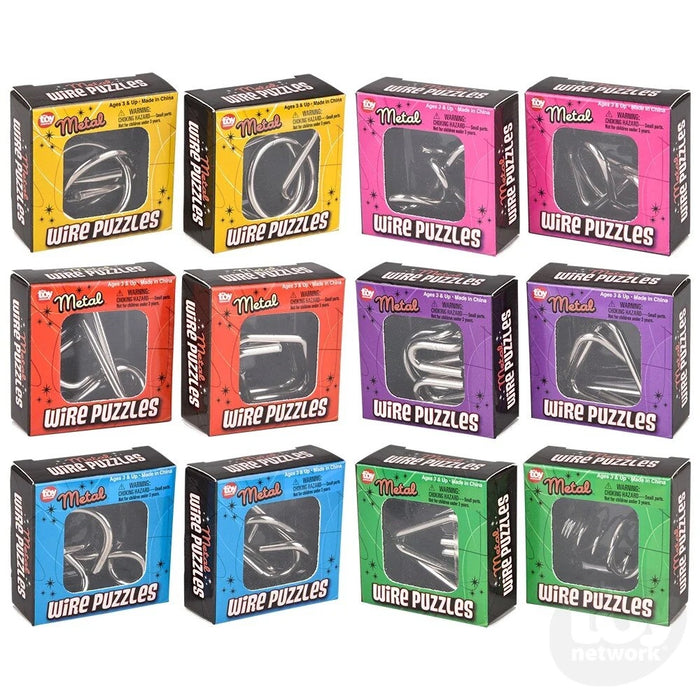 Metal IQ Wire Puzzles 2 in. (ZIB)
