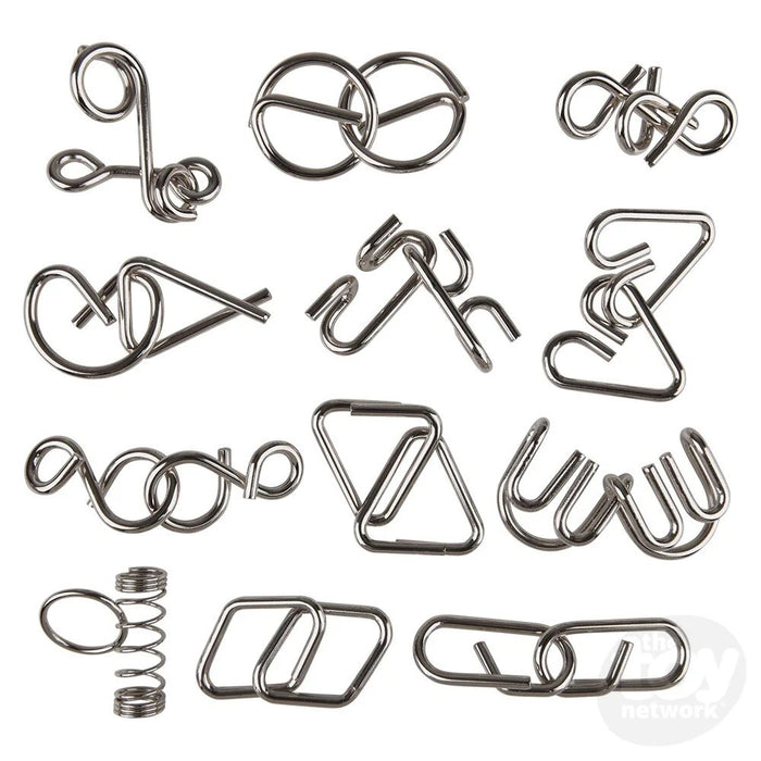 Metal IQ Wire Puzzles 2 in. (ZIB)