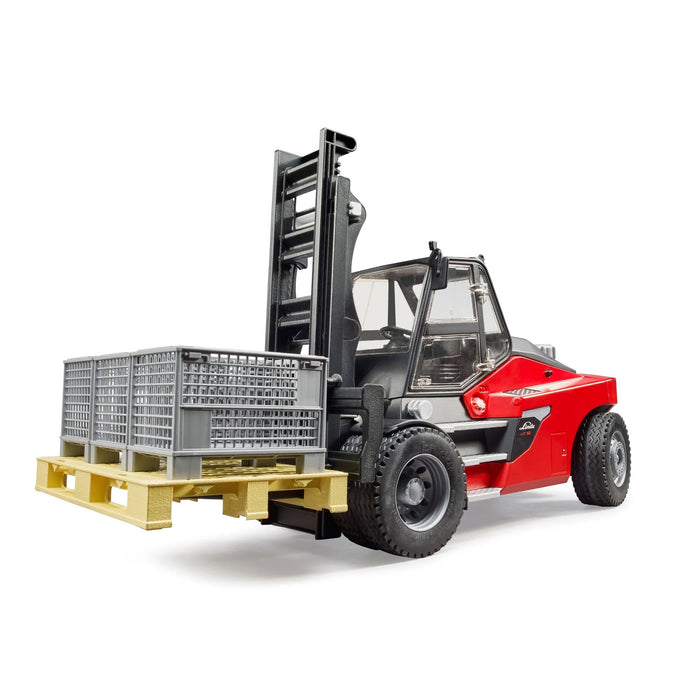 Linde HTI60 Forklift w/ Pallet & 3 Cargo Cages (02513)