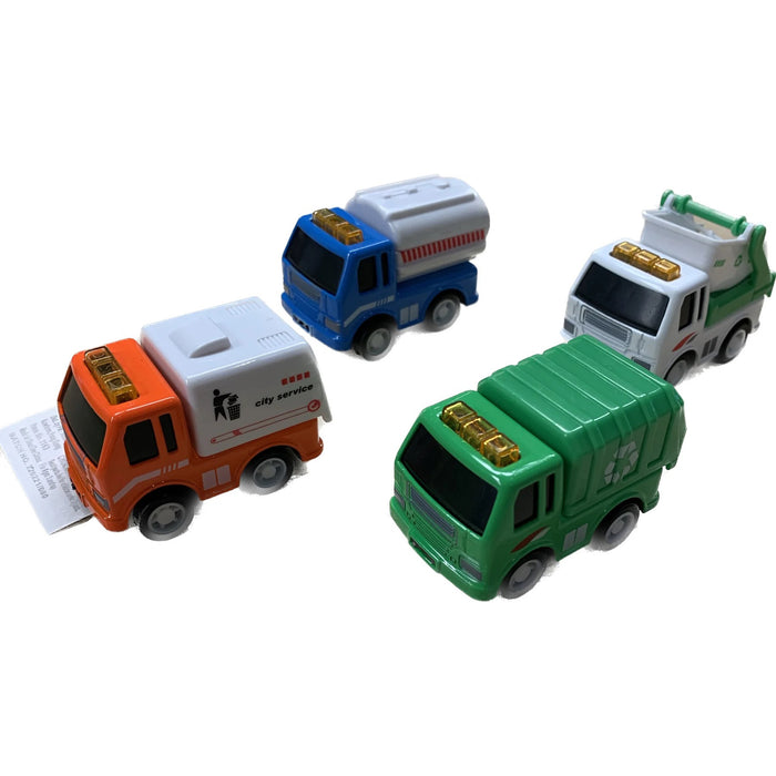 Pull Back Mini City Trucks 2 in. (Assorted)