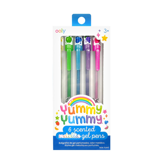 Yummy Yummy: Scented Metallic Gel Pens - 6pc Set