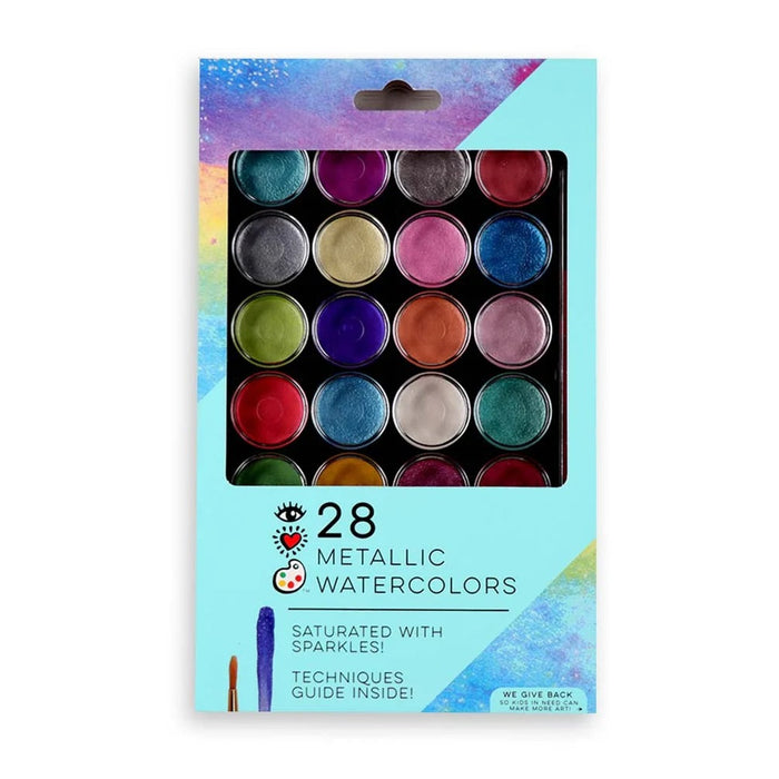 iHeartArt - 28 Metallic Watercolors