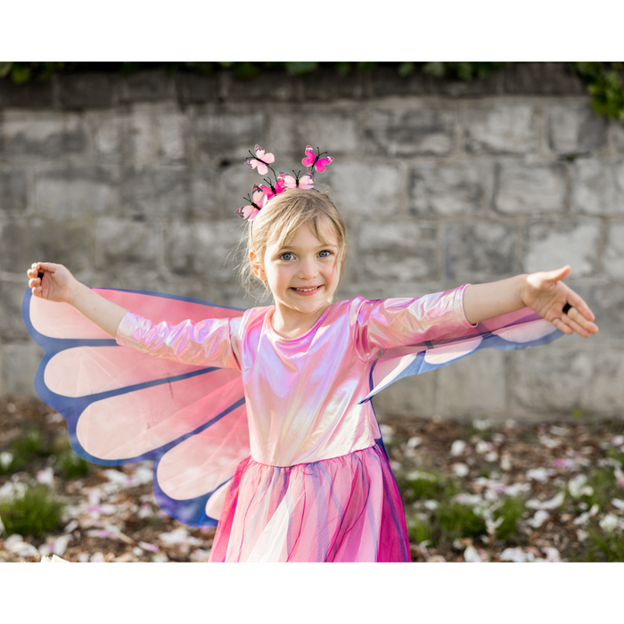 Dress w/ Wings - Butterfly Twirl, Pink, 3-4 Years 