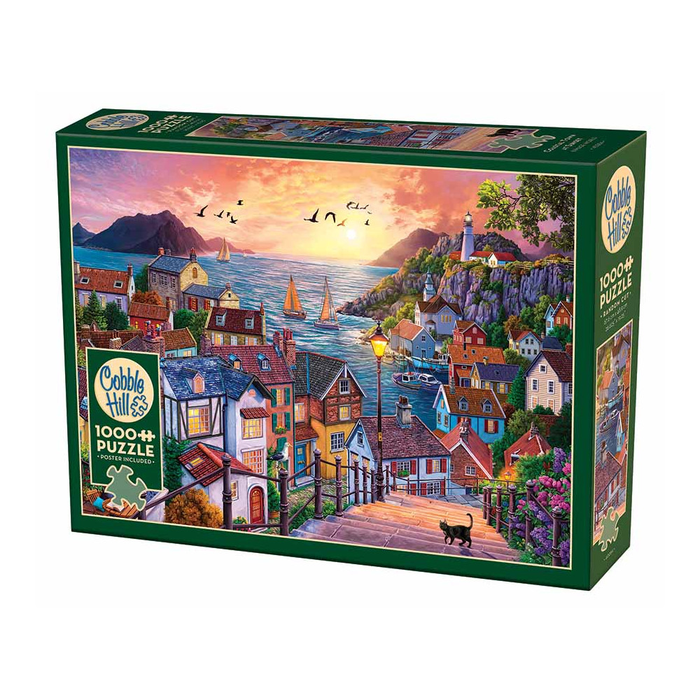 Coastal Town at Sunset - 1000pc 