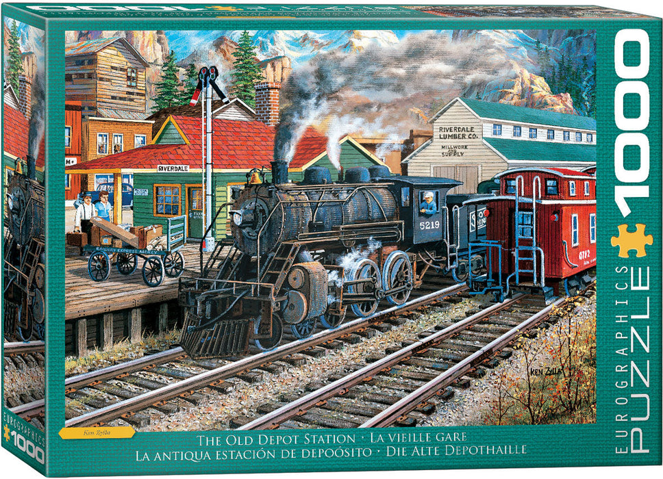 E - The Old Depot Station by Ken Zylla - 1000pc (6000-5876)