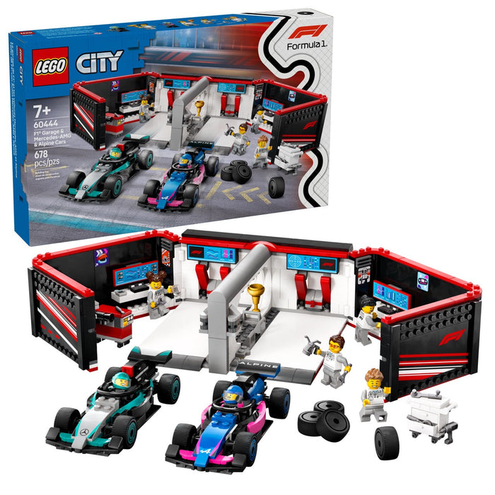 F1 Garage & Mercedes-AMG & Alpine Cars - City Vehicles (60444)