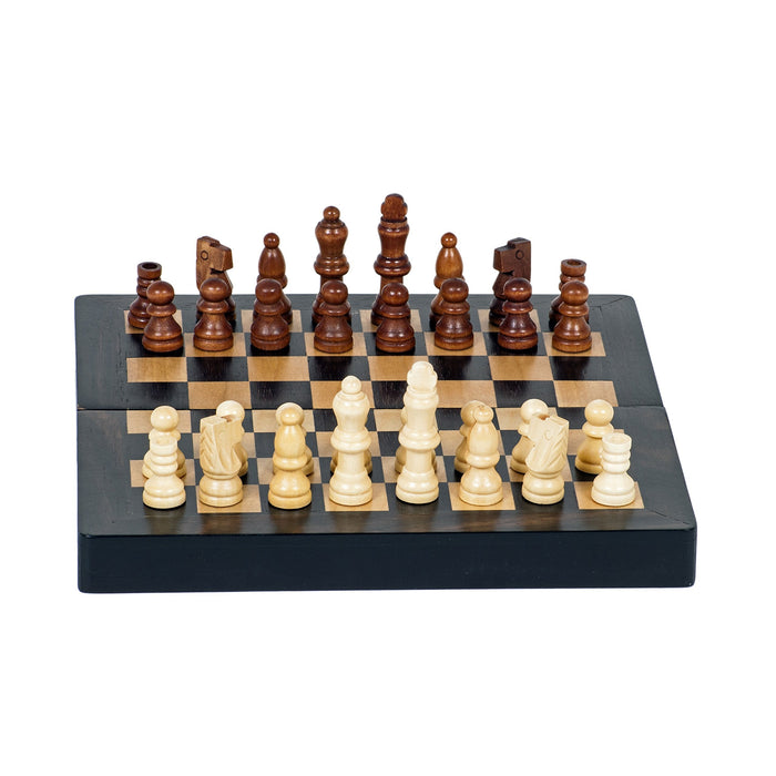 Chess - Magnetic Folding Wood 8 in. (UD)