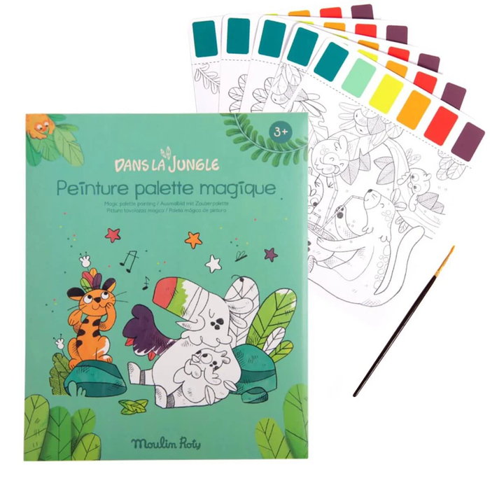Dans la Jungle - Magic Palette Painting  - Moulin Roty (668602)