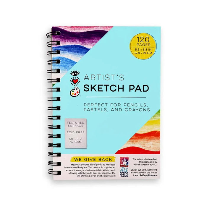 iHeartArt - Artist's Sketch Pad 5.8 x 8.3 in.