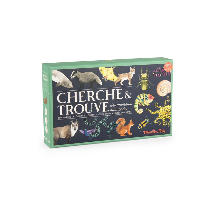 Tout Autour Du Monde - Seek & Find Card Game - Moulin Roty (719366)