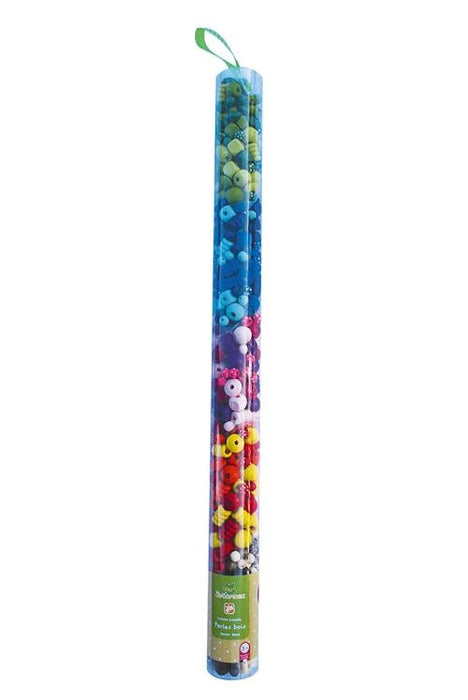 Artissimo - Wooden Beads - Tube Bright Colors 300 pcs. (KT)