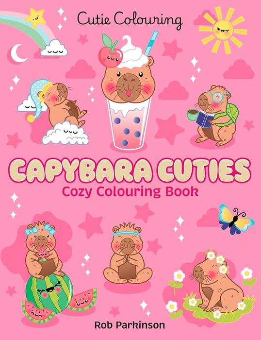 Capybara Cuties: Colouring Book