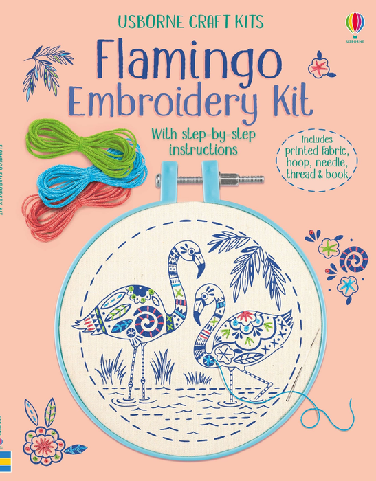 USB - Embroidery Kit Flamingo
