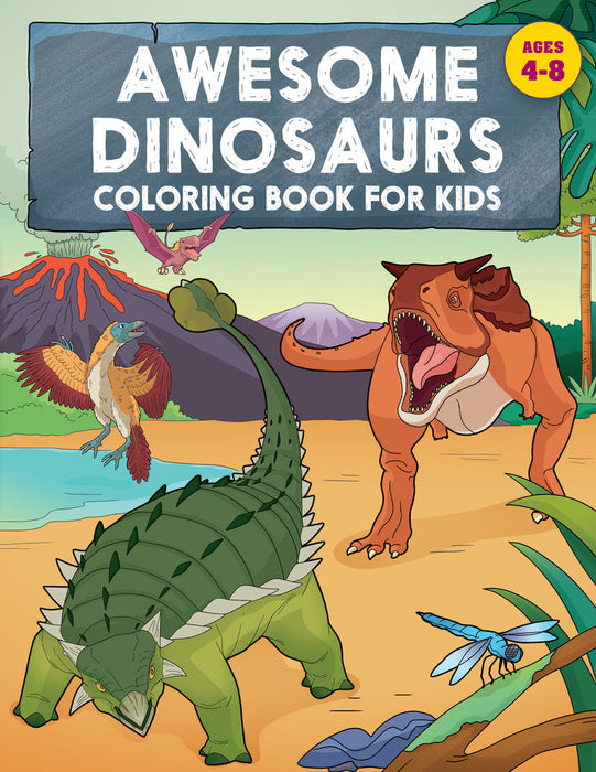 Awesome Dinosaurs Coloring Book for Kids - RC