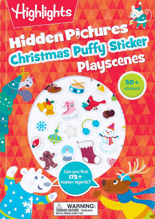 Christmas Puffy Sticker Playscenes - Hidden Pictures - PR