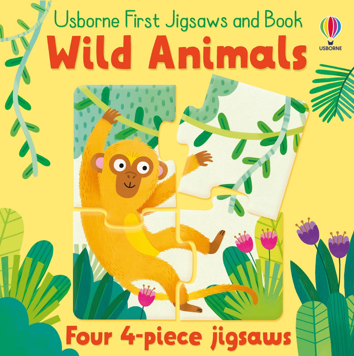 USB - Usborne First Jigsaws: Wild Animals - 4 x 4pc (PB)