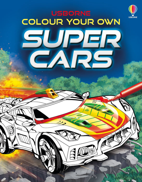 USB - Colour Your Own Super Cars