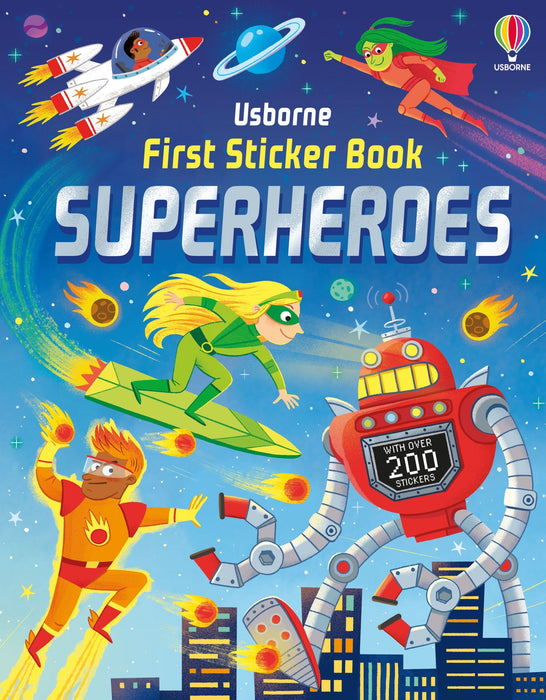 USB - First Sticker Book Superheroes