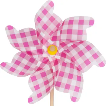Pink Pinwheel w/ White Polka Dots - 21 in