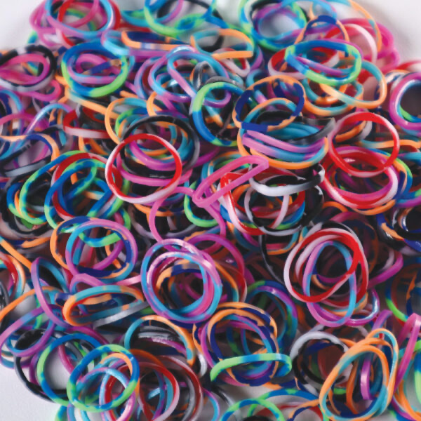 Rainbow Loom Bands - Tie Dye Assorted.