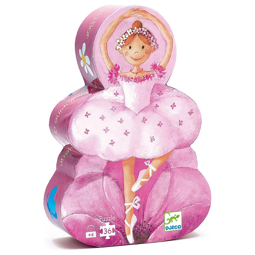 Silhouette Puzzle: the Ballerina w/ the Flower