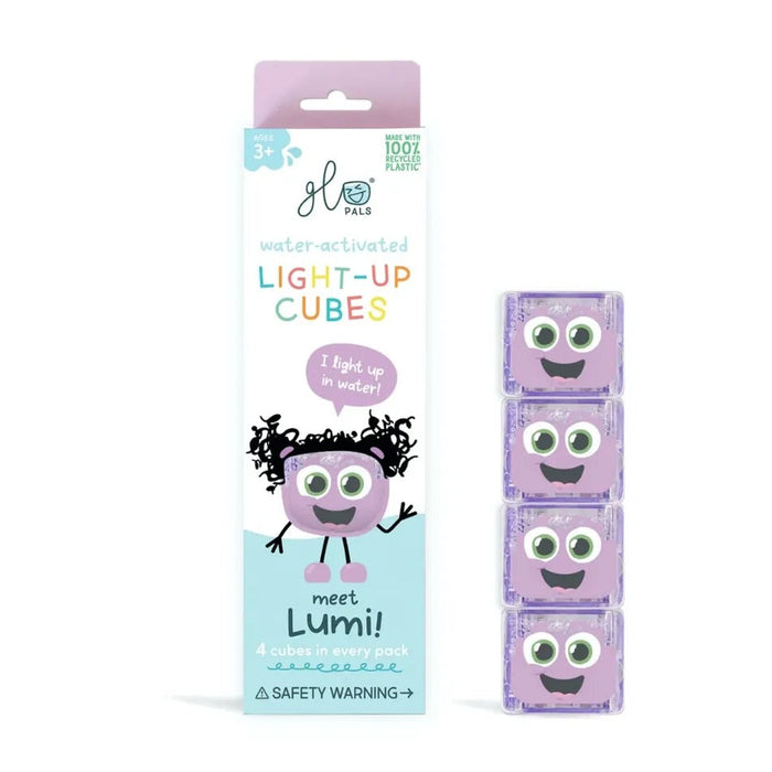 Glo Pals - Light Up Cubes 4pk - Lumi - Purple