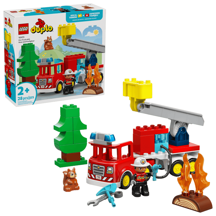 Fire Truck with Hose and Firefighter - DUPLO Town (10473)