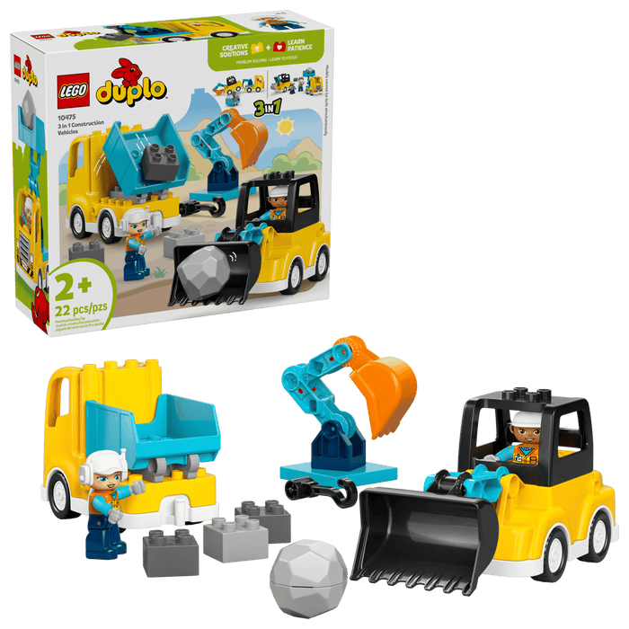 3 in 1 Construction Vehicles - DUPLO Town (10475)