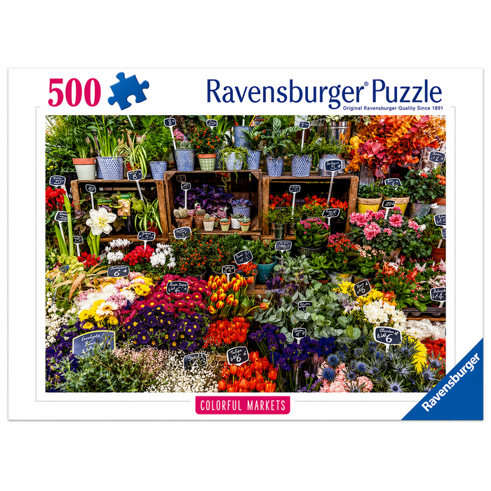 R - Flower Market, France - 500pc (12001815)
