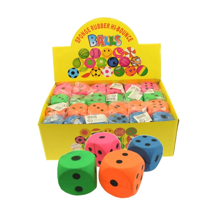 Foam Dice Assort. 2 in.