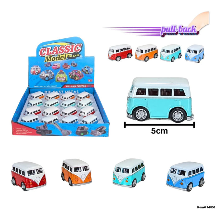 Die Cast Van P/B  Assort. 5 cm