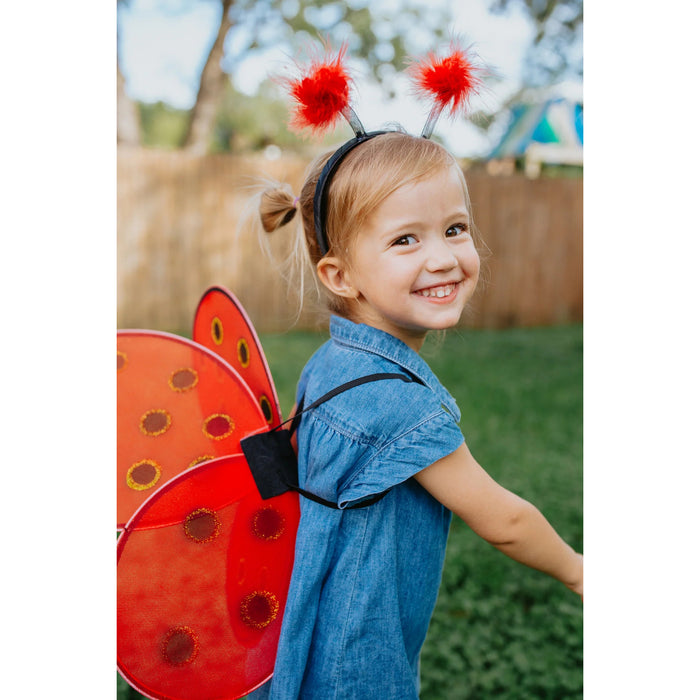 Wings & Headband - Ladybug- Red/Black (16300)