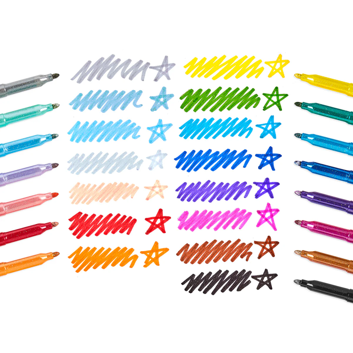 Rainbow Sparkle: Glitter Markers - 15pc Set (130-113)