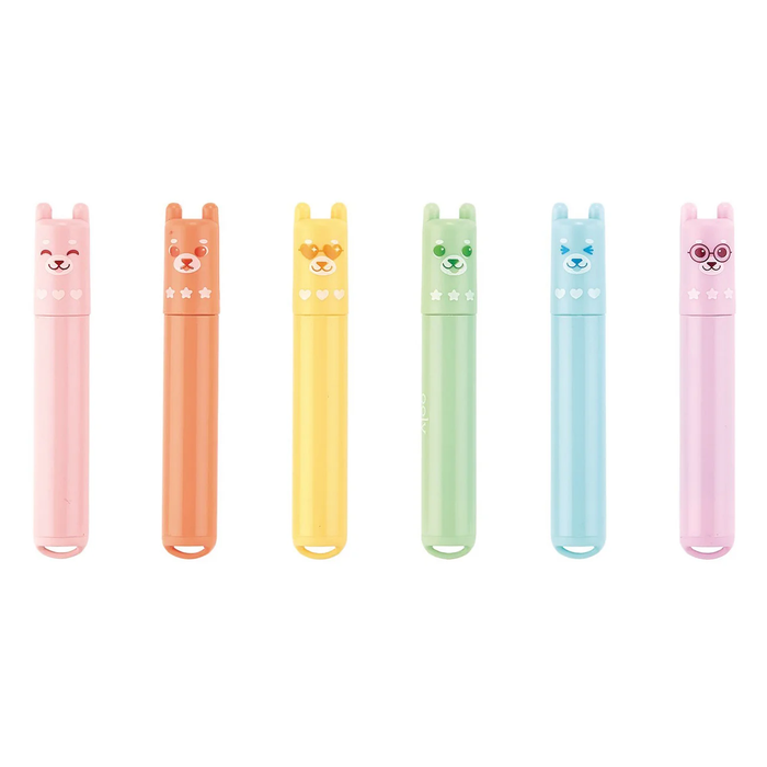 Beary Sweet: Mini Scented Neon Highlighters - 6pc Sets (130-117)