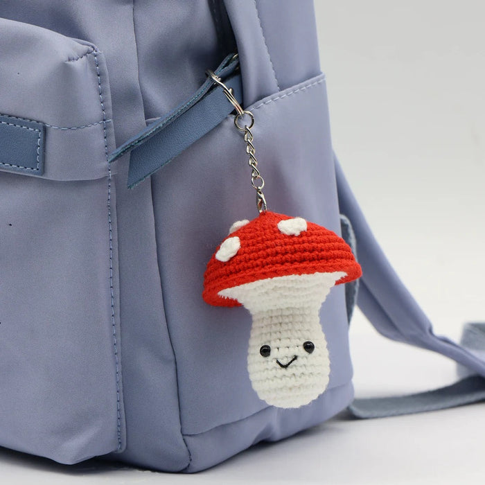 DIY Crochet Key Ring Kit - Mini Mushroom