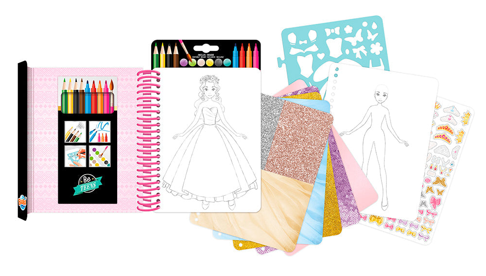 Be Teens Fashion Sketchbook - Princess Dress