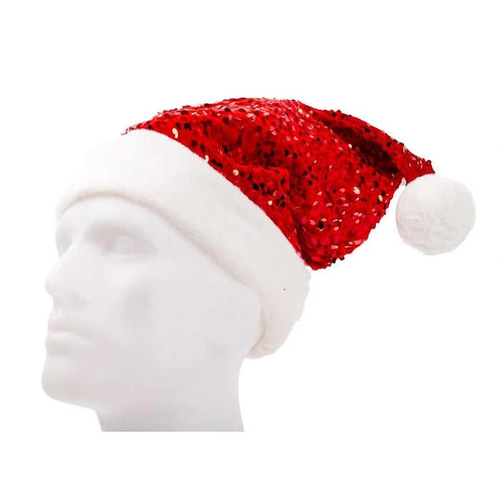 Red Sequin Santa Hat (29540)