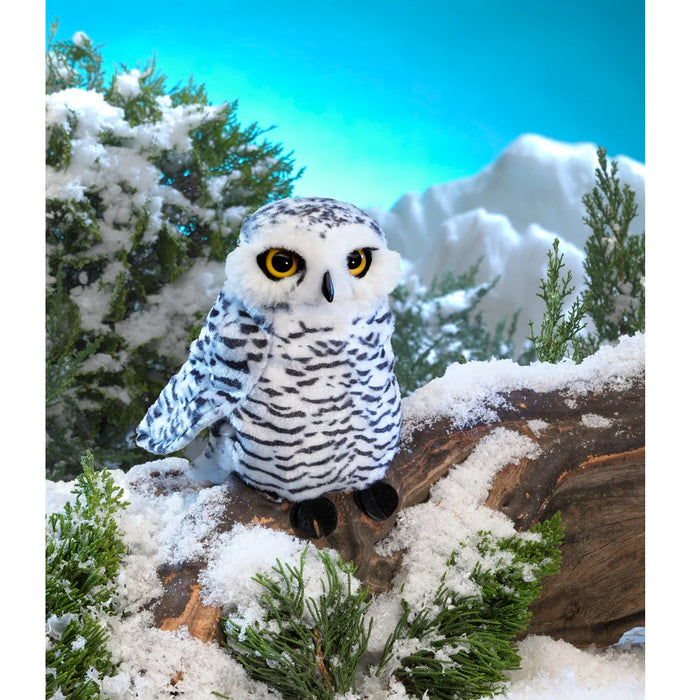 Owl, Snowy Small (3197) - Hand Puppet