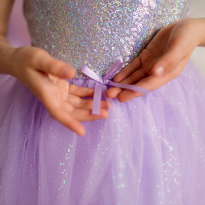 Dress - Sequin Princess (Lilac) 5-6 Years (32335)