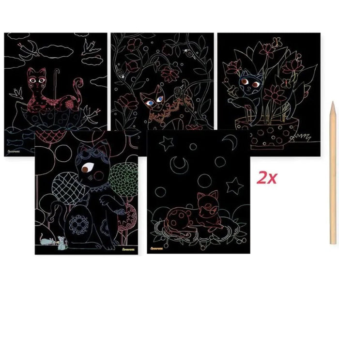 Artissimo - LG Scratch Art - Cats 10pc (KT)