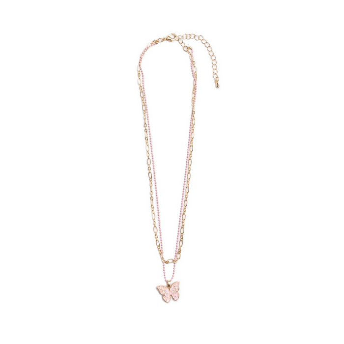 Boutique Chic Bubbly Butterfly Necklace (92204)