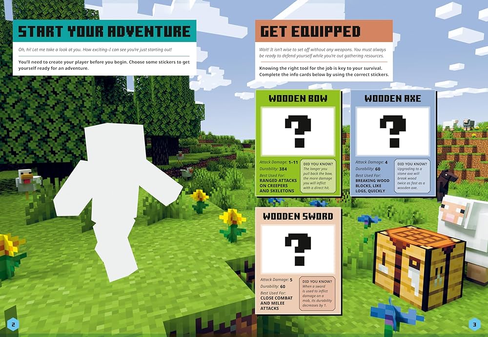 Minecraft Sticker Adventure: Mob Attacks - PR