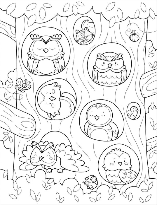 Forest Cuties: Colouring Book